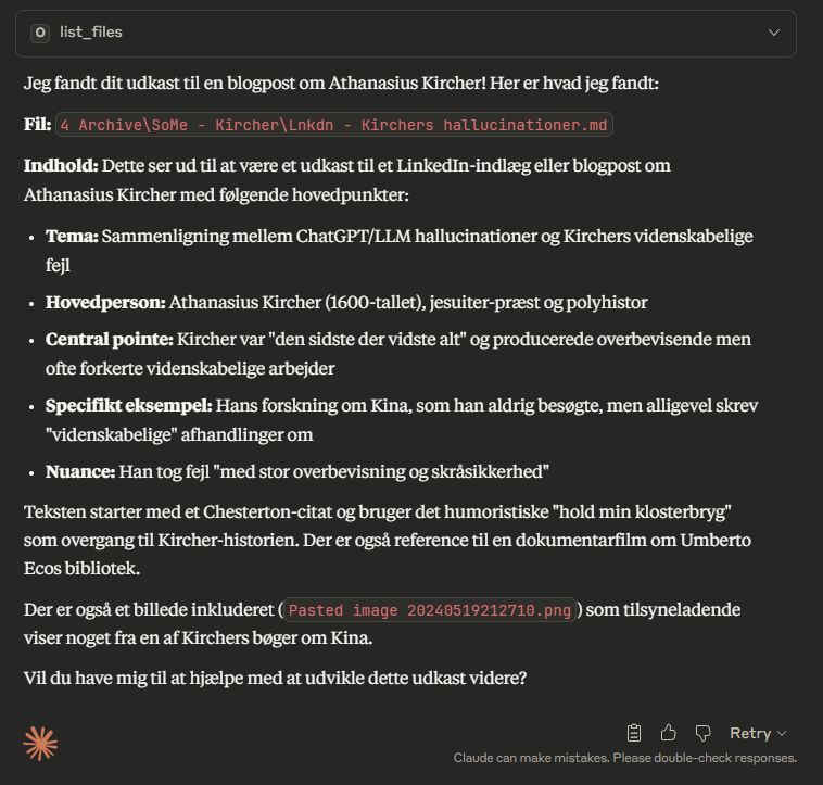 >Billede til Jeg har brugt weekenden på at få Claude til at snakke med min...